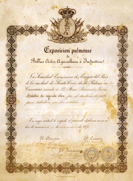 diploma expo palmense 1877